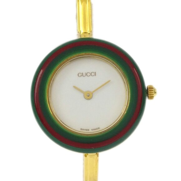 Gucci 11/12.2 Change Bezel Chameleon Quartz Watch SS 186181 - Picture 1 of 7